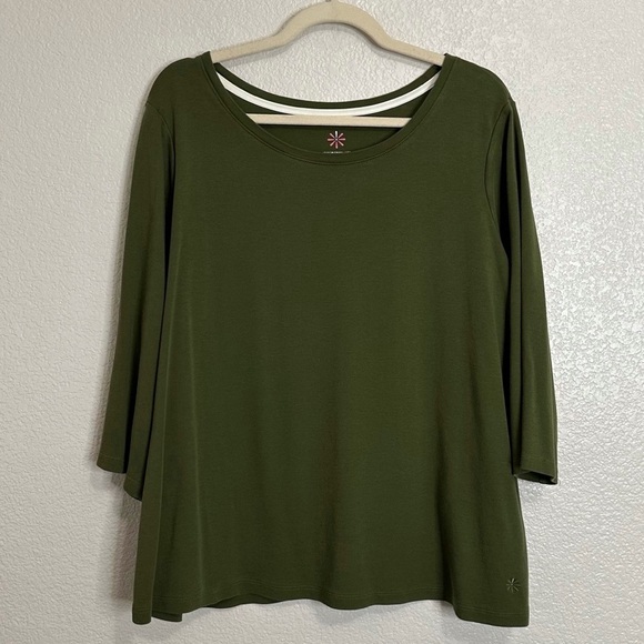 Isaac Mizrahi Live BUNDLE (2) Pima Cotton 3/4 Sleeves Top, Size 2X - Picture 7 of 14